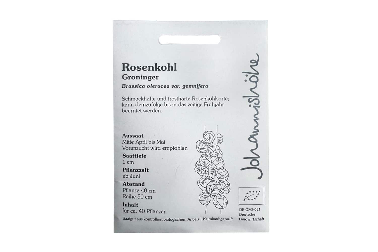 Bio Saatgut Rosenkohl Groninger