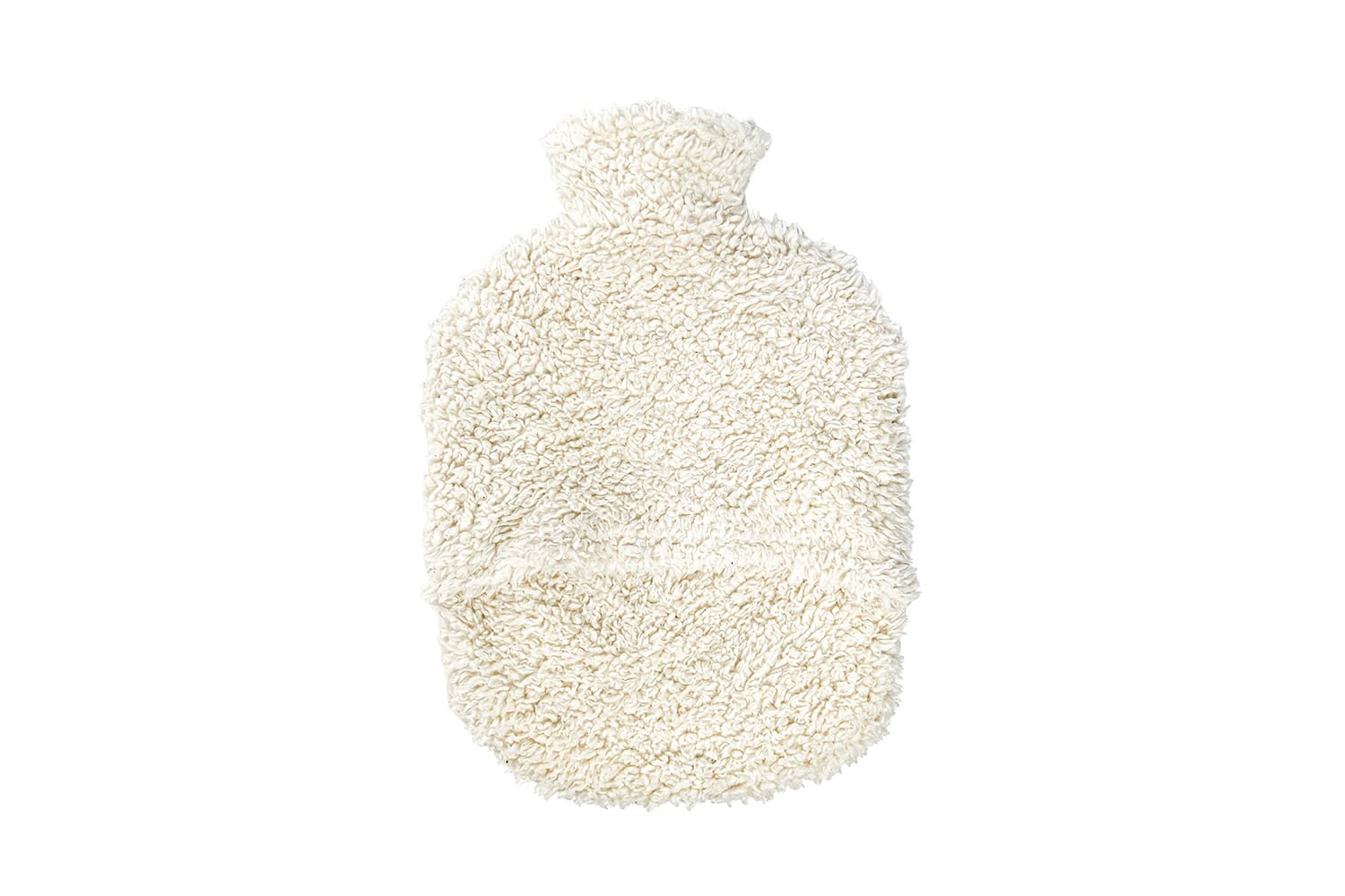 Wärmflaschenbezug Plüsch Bio Baumwolle für 2 Liter